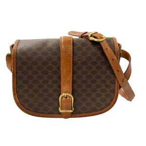 Celine Shoulder Bag Crossbody Macadam Pattern Brown And Others